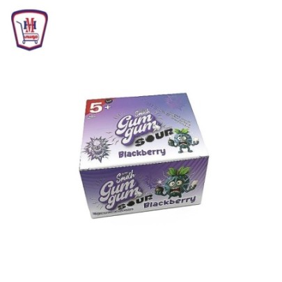 كيمتزو سماش جم جم لبان ساور محشو عسل نكهه التوت علبه 100 قطعه + 5 قطع هديه