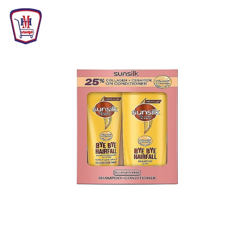 صانسيلك شامبو 350 مللى قوه ومرن + بلسم 170 خصم 25%