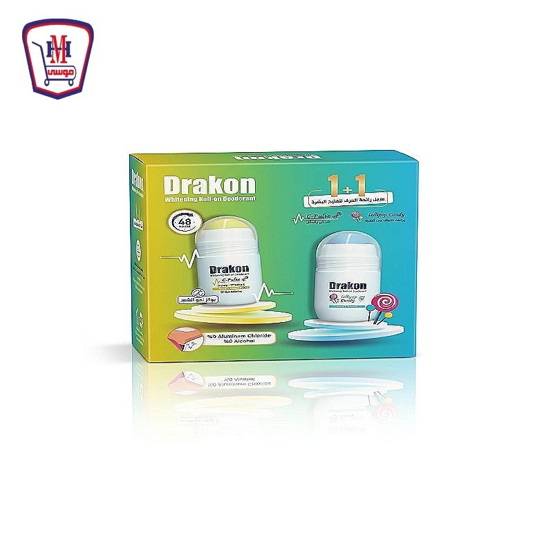 دراكون رول اون سى بلس + كاندى لولى بوب 50 مللى