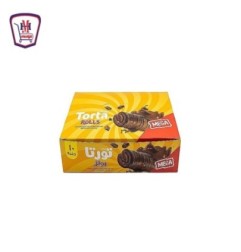 تورتا رولز ميجا كيك ملفوف محشو بالشيكولاته علبه × 6 قطع