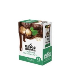 ماجيك مومنت صوص شيكولاته بمكسرات المكاديميا ظرف 25 جرام علبه × 12 ظرف
