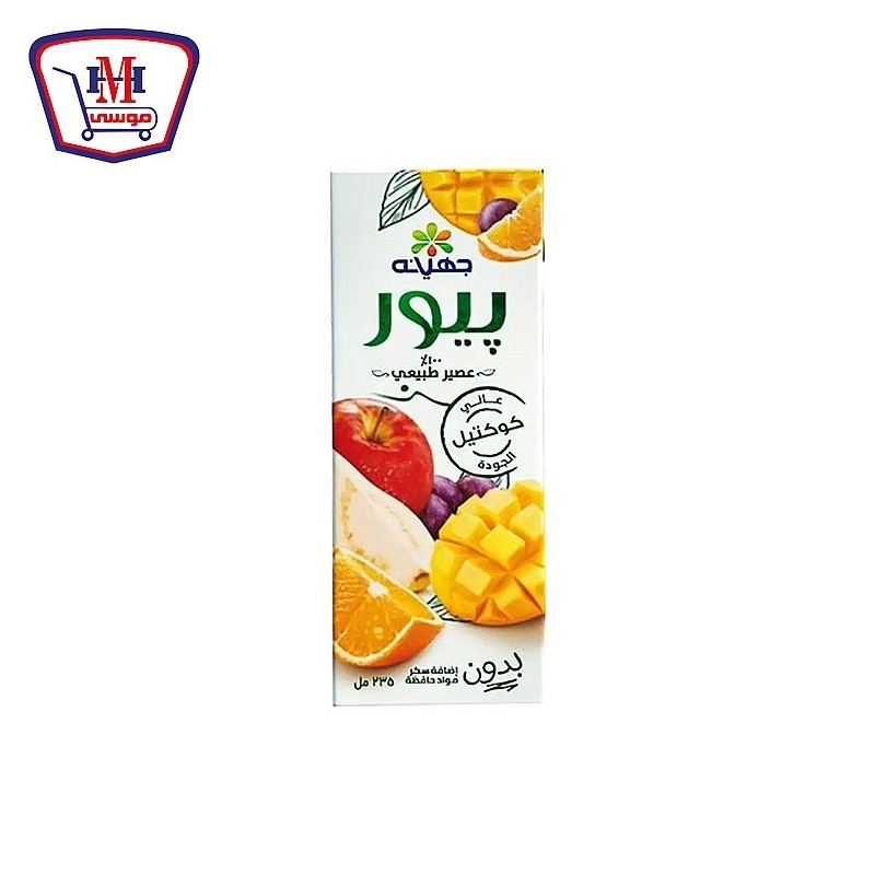 جهينه عصير بيور غير محلى كوكتيل 235 مللى