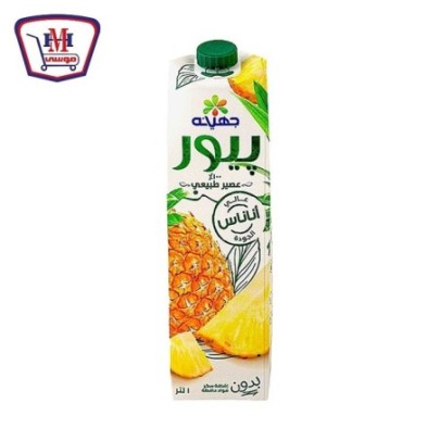 جهينه عصير بيور غير محلى اناناس 1 لتر