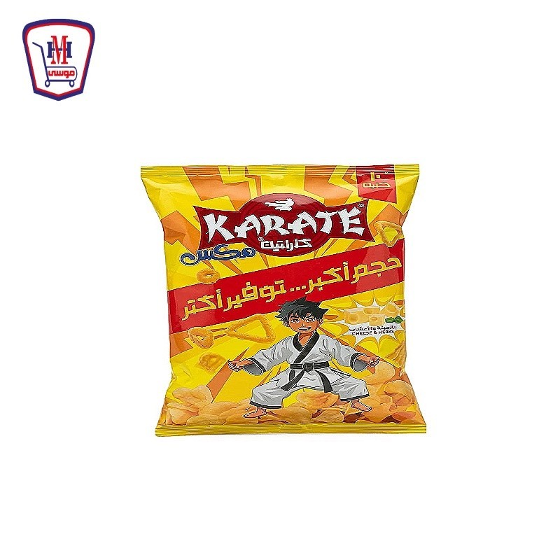 كاراتيه مكس سناكس بطعم الجبنه والاعشاب 59-69 جرام