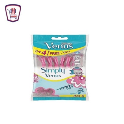 فينوس ماكينه سيمبلى 3 شفرات 8 + 4 مجانا