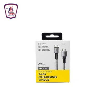 اى لوك كابل شاحن قماش Type C موديل / to C 65 w 5089