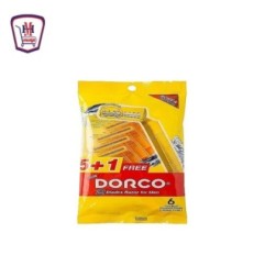 دوركو ماكينه حلاقه عاديه اصفر 2 شفره كيس 5 + 1