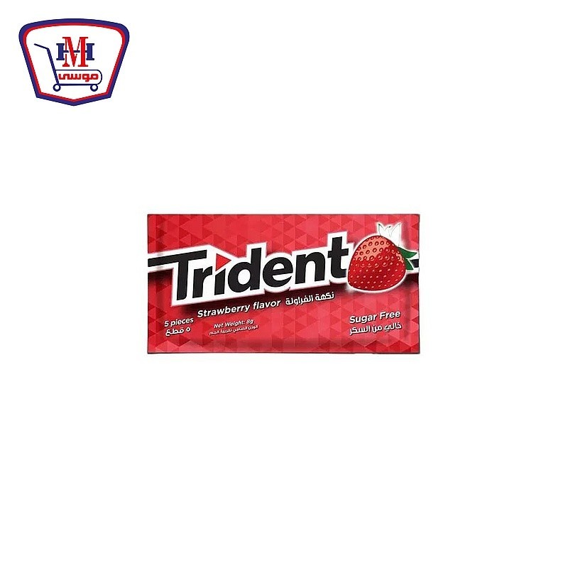 ترايدنت لبان فراوله 5 حبات قطعه