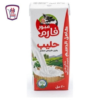 عبور فارم حليب كامل الدسم 200 مللى