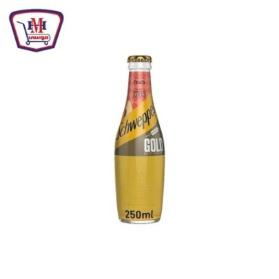 شويبس جولد خوخ زجاج 250 مللى قطعه