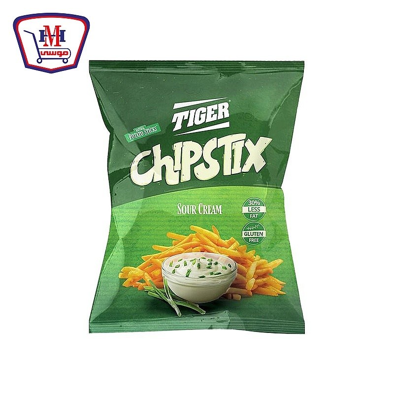 تايجر شيبس تكس بطعم الساور الكريم 50 - 60 جرام