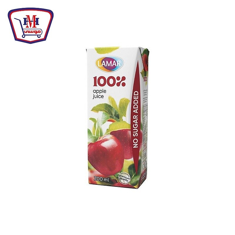 لمار عصير تفاح طبيعى 200 مللى